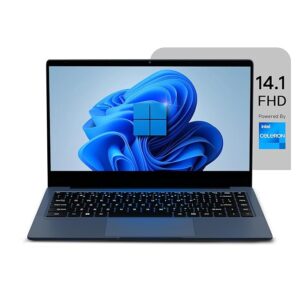 BrowseBook 14.1" FHD IPS Laptop | Best Student & Office Work Laptop | Celeron N4020 | 4GB RAM | 128GB SSD | Windows 11 | 38Wh | 1.3kg | Grey